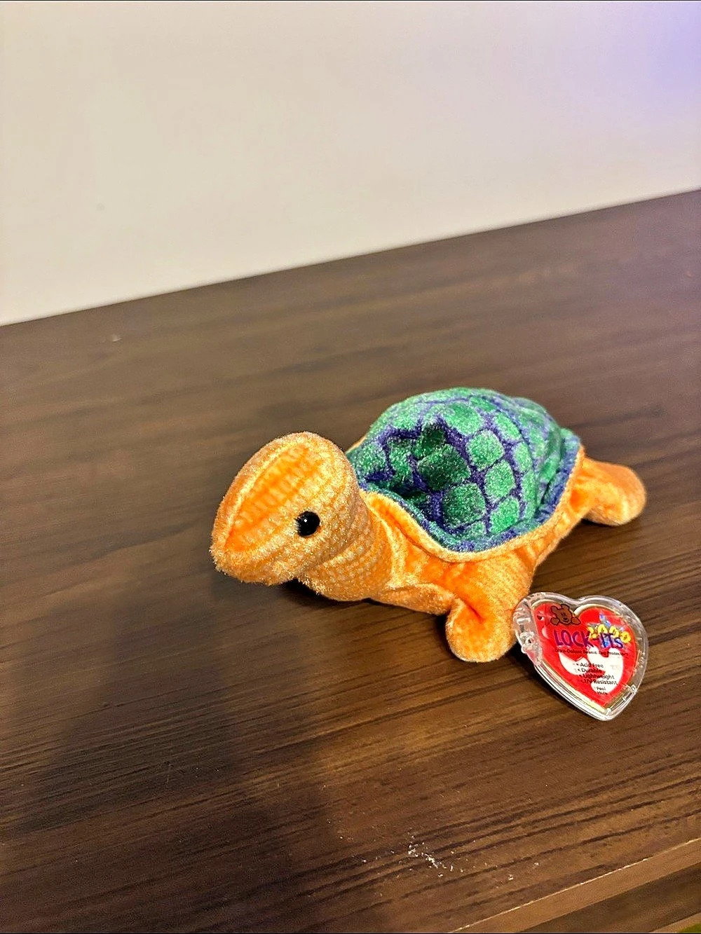 TY Speedy the Turtle Stuffed Animal Plush Orange & Green